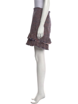 Rebecca Taylor Tweed Pattern Mini Skirt