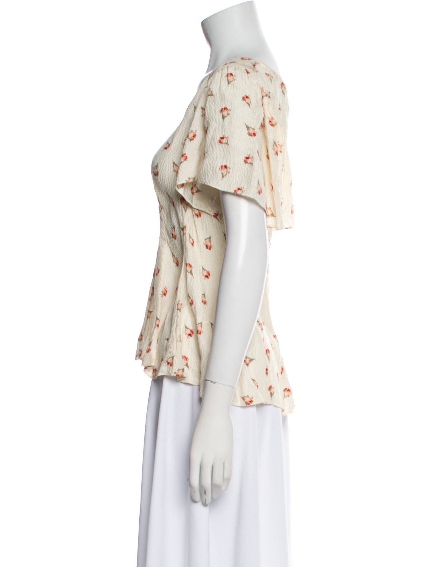 Rebecca Taylor Silk Floral Print Blouse w/ Tags