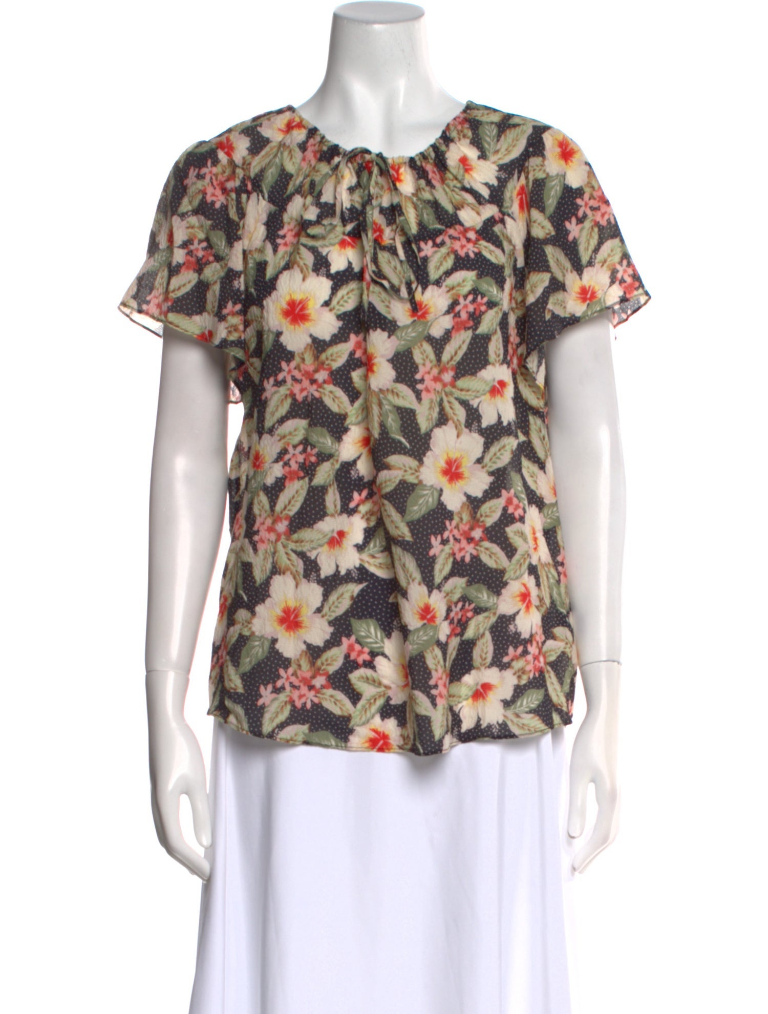 Rebecca Taylor Silk Floral Print Blouse w/ Tags