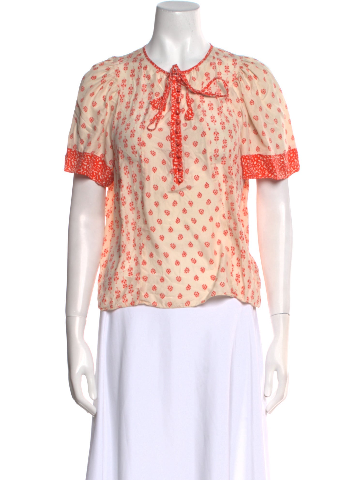 Rebecca Taylor Silk Floral Print Blouse w/ Tags