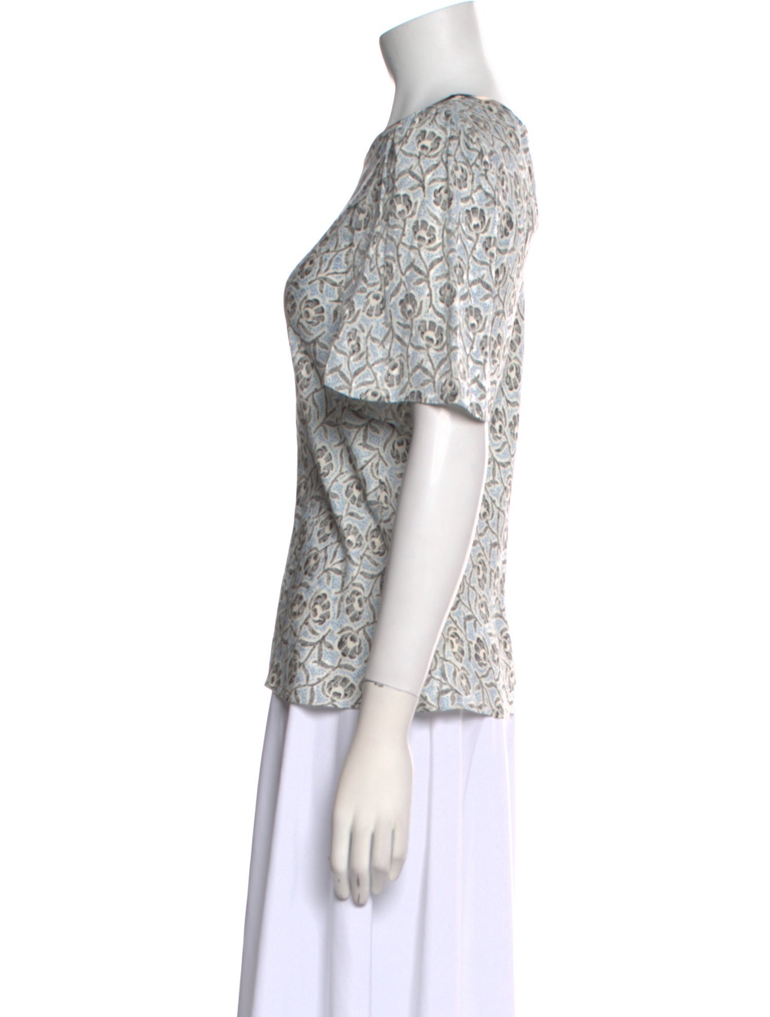 Rebecca Taylor Printed Crew Neck T-Shirt w/ Tags