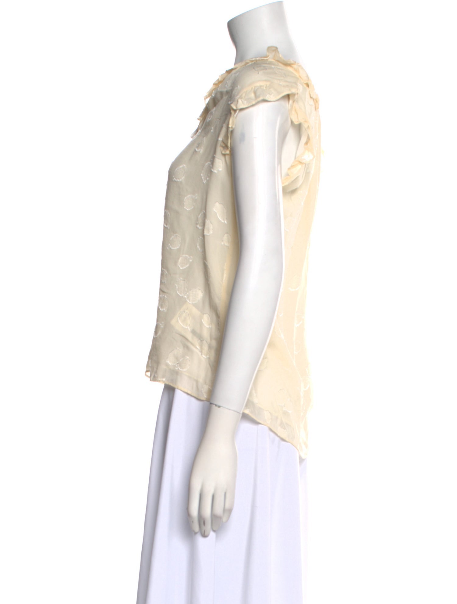 Rebecca Taylor Silk V-Neck Blouse w/ Tags