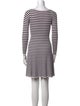 Rebecca Taylor Striped Mini Dress