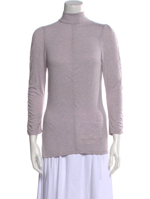 Rebecca Taylor Turtleneck Three-Quarter Sleeve Top