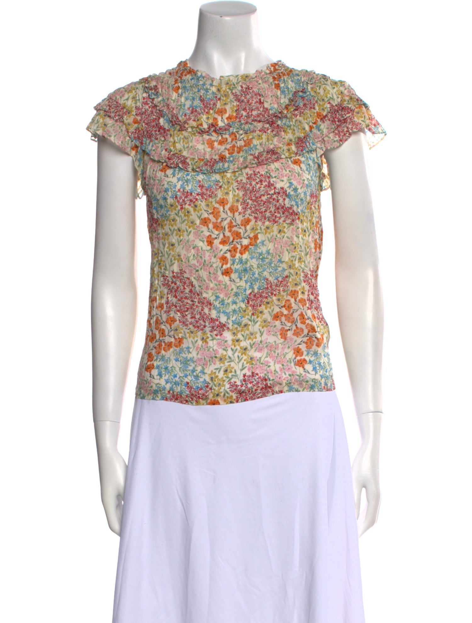 Rebecca Taylor Silk Floral Print Blouse
