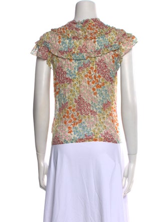 Rebecca Taylor Silk Floral Print Blouse