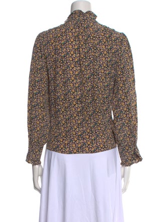 Rebecca Taylor Silk Floral Print Blouse