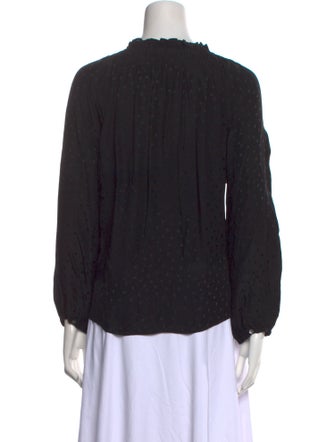 Rebecca Taylor Silk V-Neck Blouse