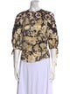 Rebecca Taylor Silk Floral Print Blouse