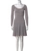 Rebecca Taylor Striped Mini Dress