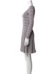 Rebecca Taylor Striped Mini Dress