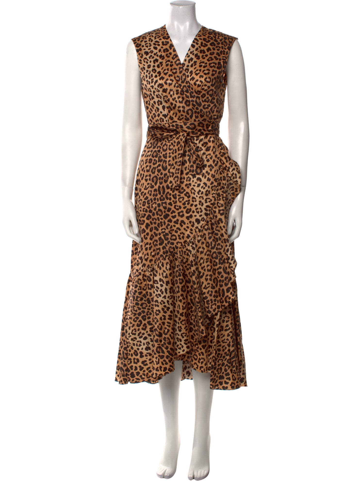 Rebecca Taylor Animal Print Long Dress