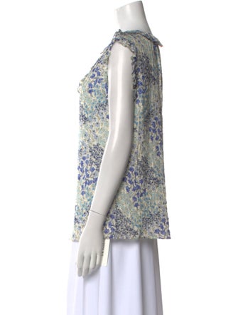Rebecca Taylor Silk Floral Print Blouse