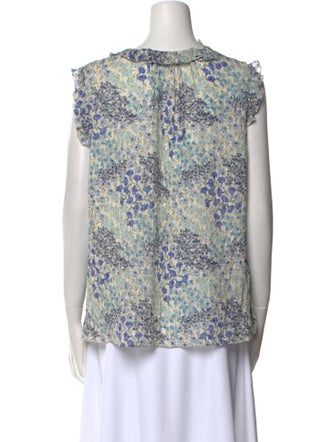 Rebecca Taylor Silk Floral Print Blouse