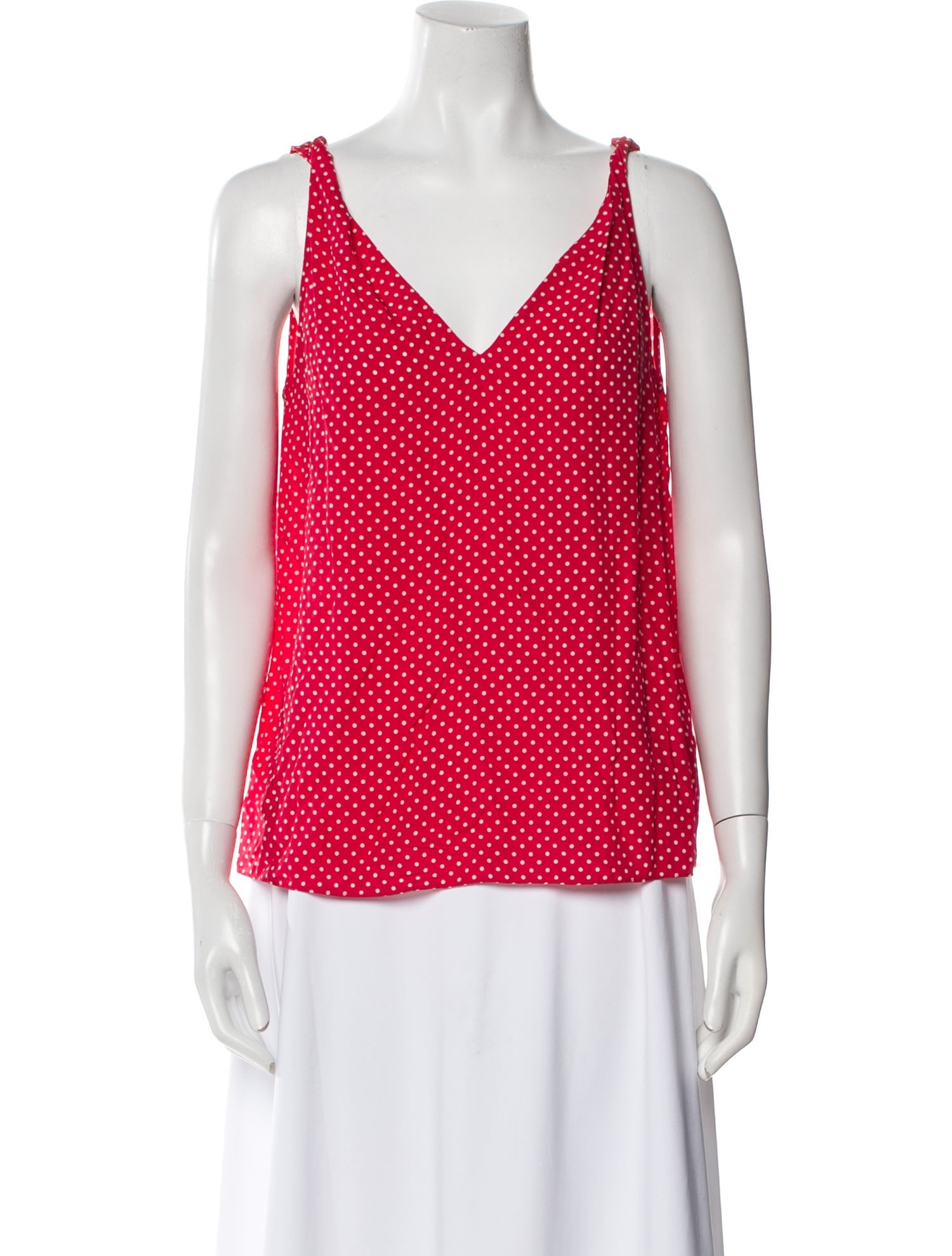 Rebecca Taylor Silk Polka Dot Print Blouse