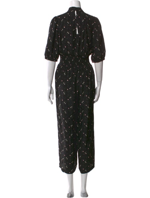 Rebecca Taylor Silk Floral Print Jumpsuit