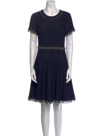 Rebecca Taylor Tweed Pattern Mini Dress