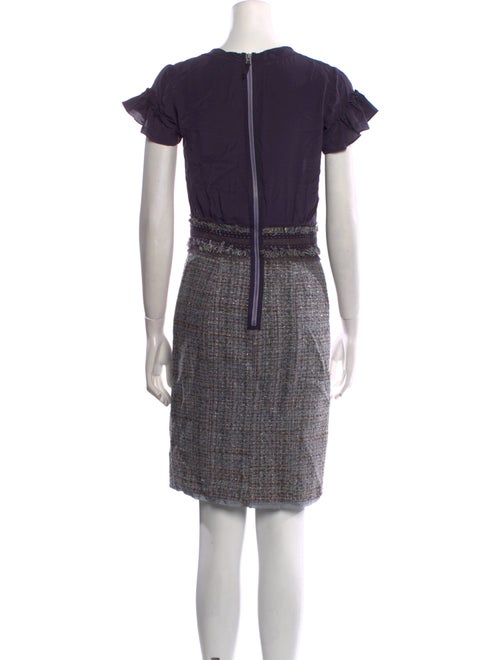 Rebecca Taylor Square Neckline Mini Dress