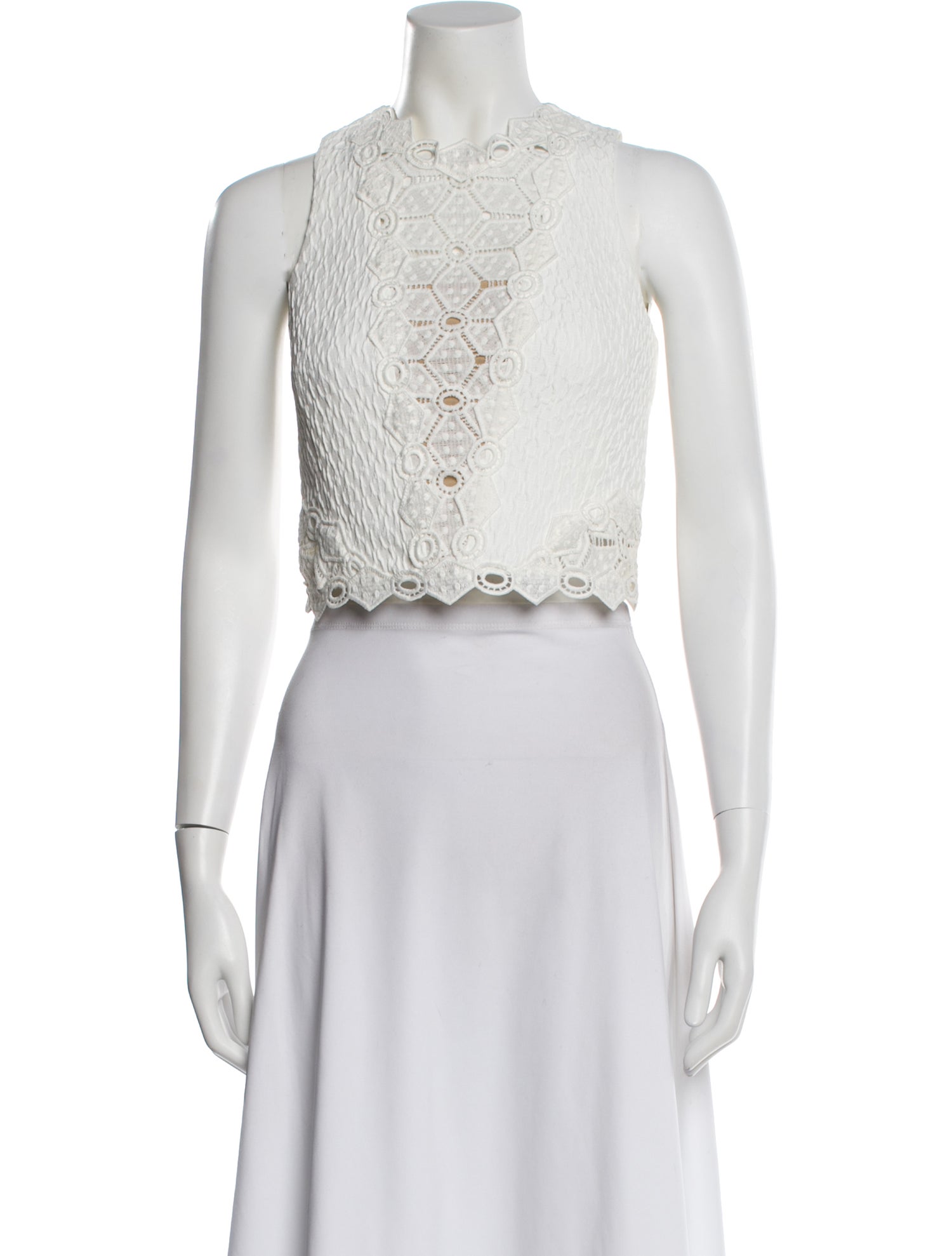 Rebecca Taylor Scoop Neck Short Sleeve T-Shirt