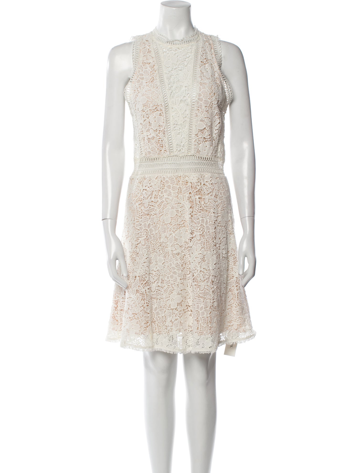 Rebecca Taylor Lace Pattern Knee-Length Dress