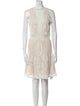 Rebecca Taylor Lace Pattern Knee-Length Dress