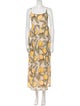 Rebecca Taylor Floral Print Long Dress