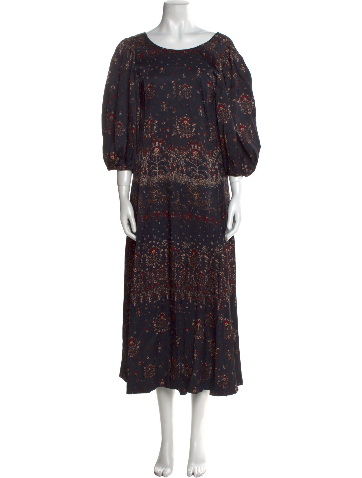 Rebecca Taylor Floral Print Long Dress