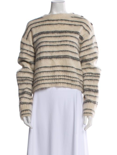 Rebecca Taylor Striped Bateau Neckline Sweater