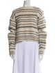 Rebecca Taylor Striped Bateau Neckline Sweater