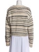 Rebecca Taylor Striped Bateau Neckline Sweater