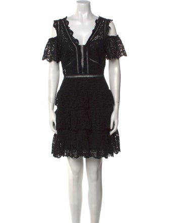 Rebecca Taylor V-Neck Mini Dress