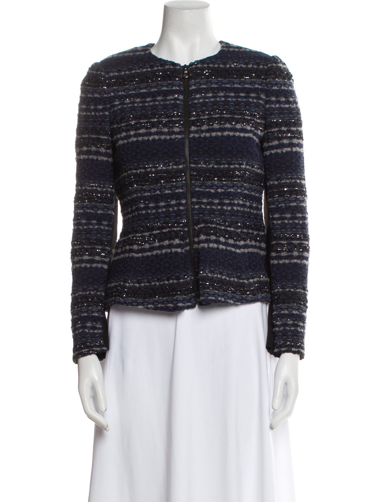 Rebecca Taylor Striped Evening Jacket