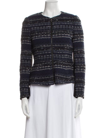 Rebecca Taylor Striped Evening Jacket