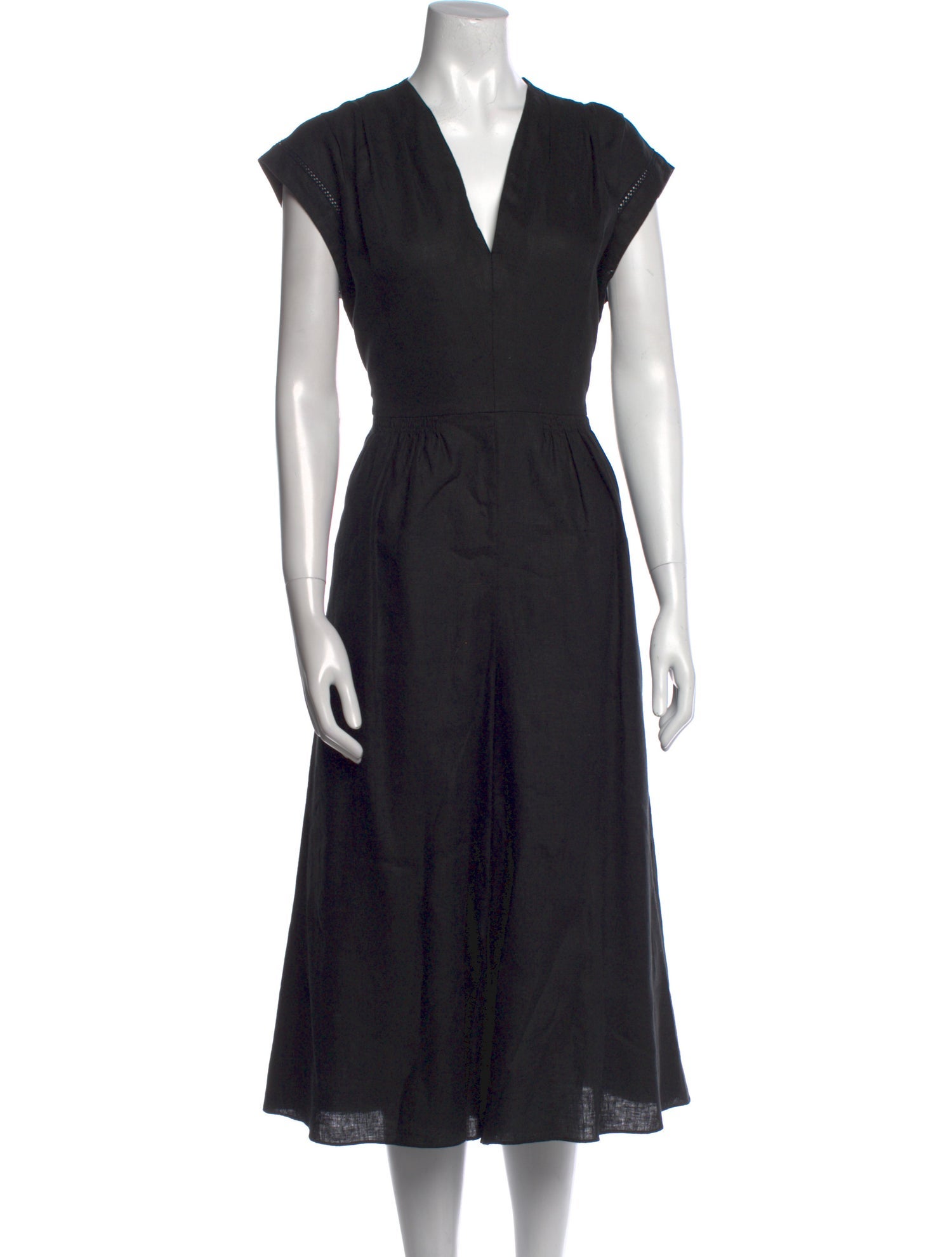 Rebecca Taylor Linen V-Neck Jumpsuit