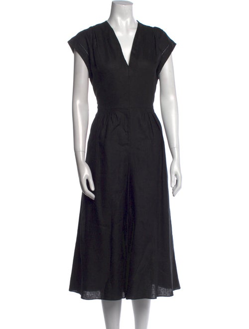 Rebecca Taylor Linen V-Neck Jumpsuit