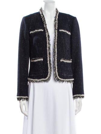 Rebecca Taylor Plaid Print Evening Jacket