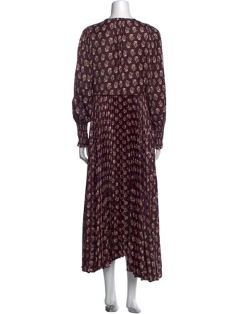 Rebecca Taylor Floral Print Long Dress