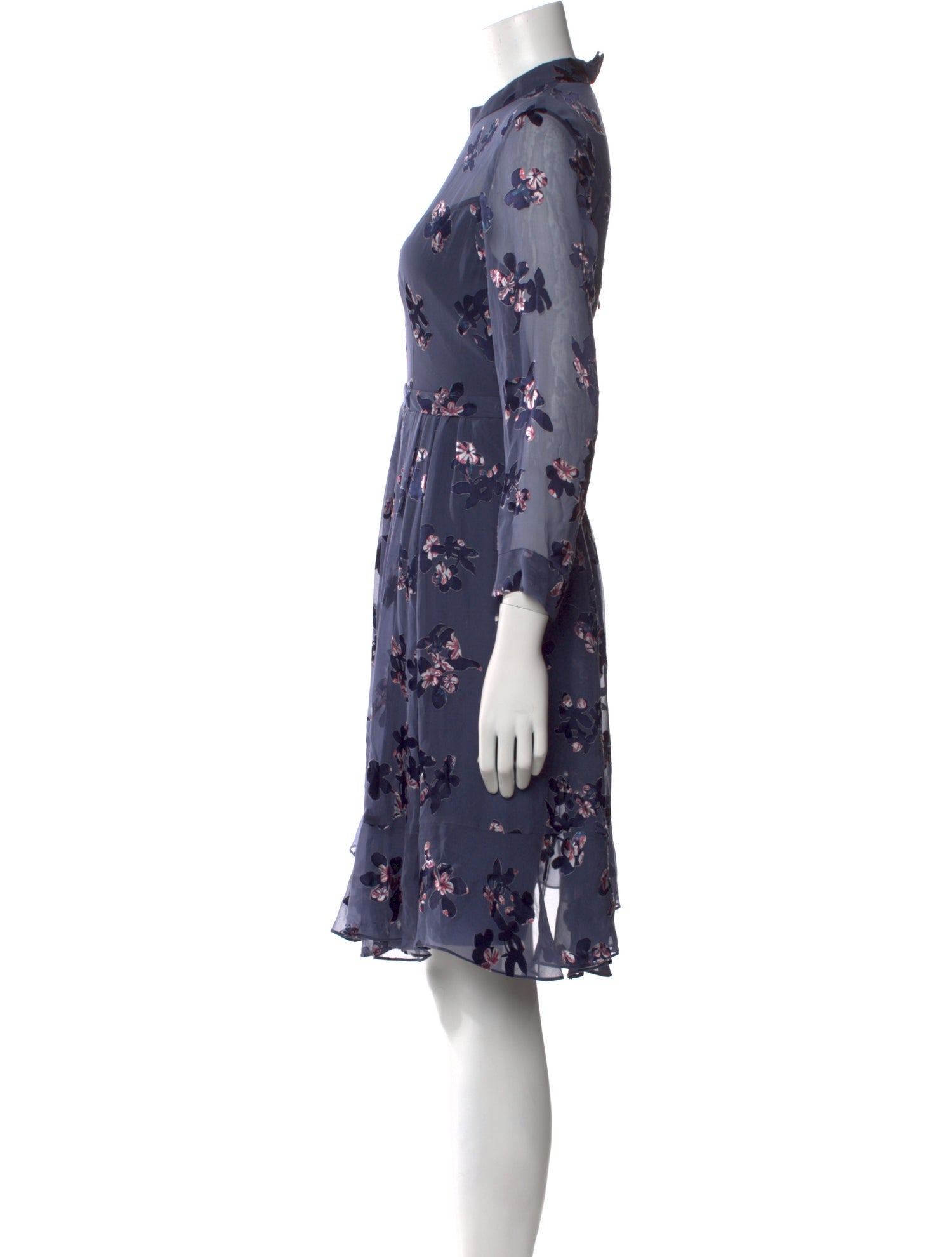 Rebecca Taylor Floral Print Mini Dress