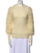Rebecca Taylor Wool Open Front Sweater