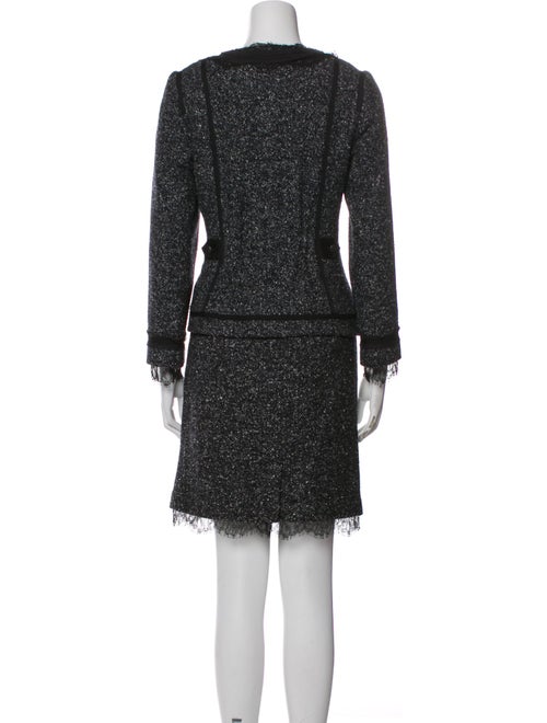 Rebecca Taylor Wool Grosgrain Trim Skirt Set