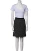 Rebecca Taylor Wool Grosgrain Trim Skirt Set
