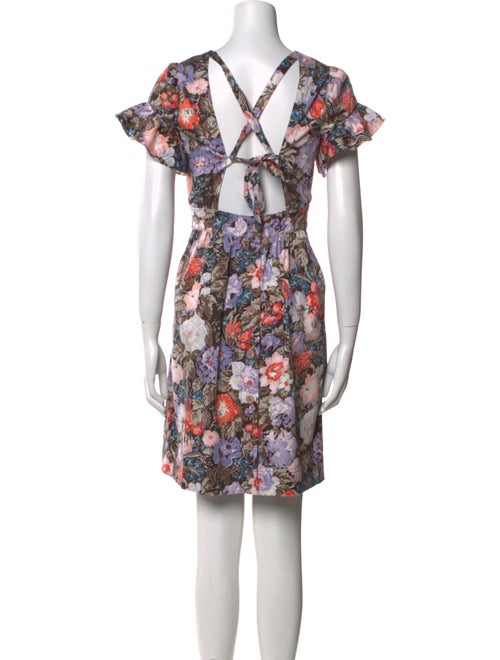 Rebecca Taylor Floral Print Mini Dress