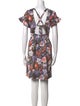 Rebecca Taylor Floral Print Mini Dress