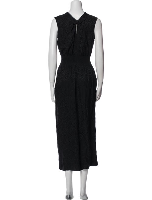 Rebecca Taylor Silk Mock Neck Jumpsuit