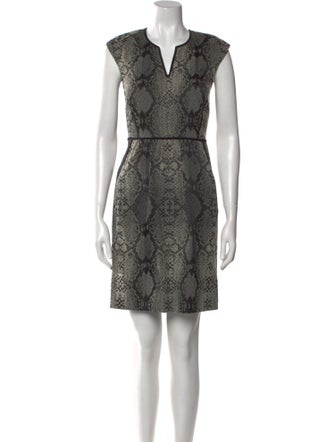 Rebecca Taylor Animal Print Mini Dress