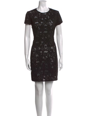 Rebecca Taylor Crew Neck Mini Dress
