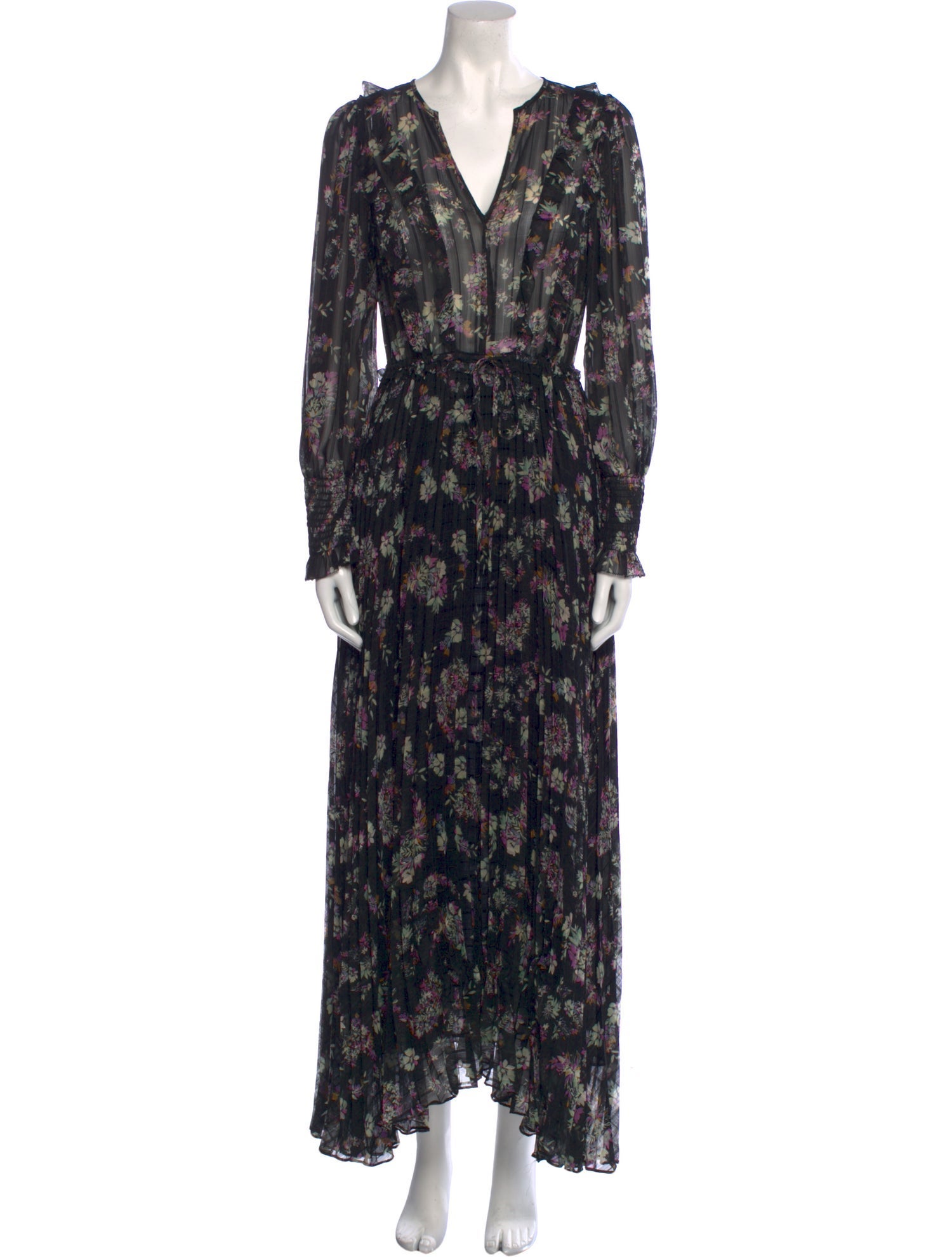 Rebecca Taylor Floral Print Long Dress