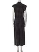 Rebecca Taylor Silk Plaid Print Jumpsuit