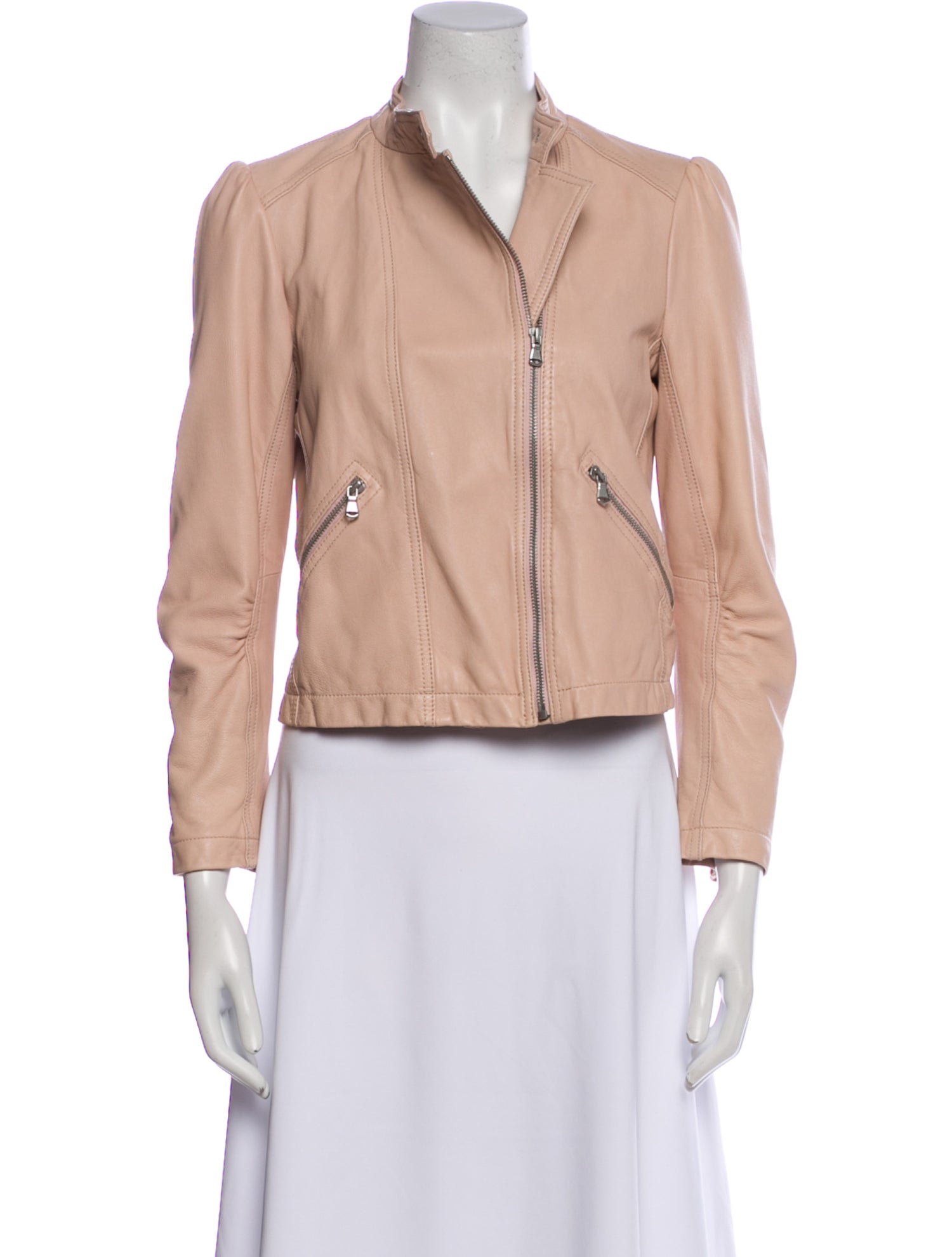 Rebecca Taylor Lamb Leather Biker Jacket