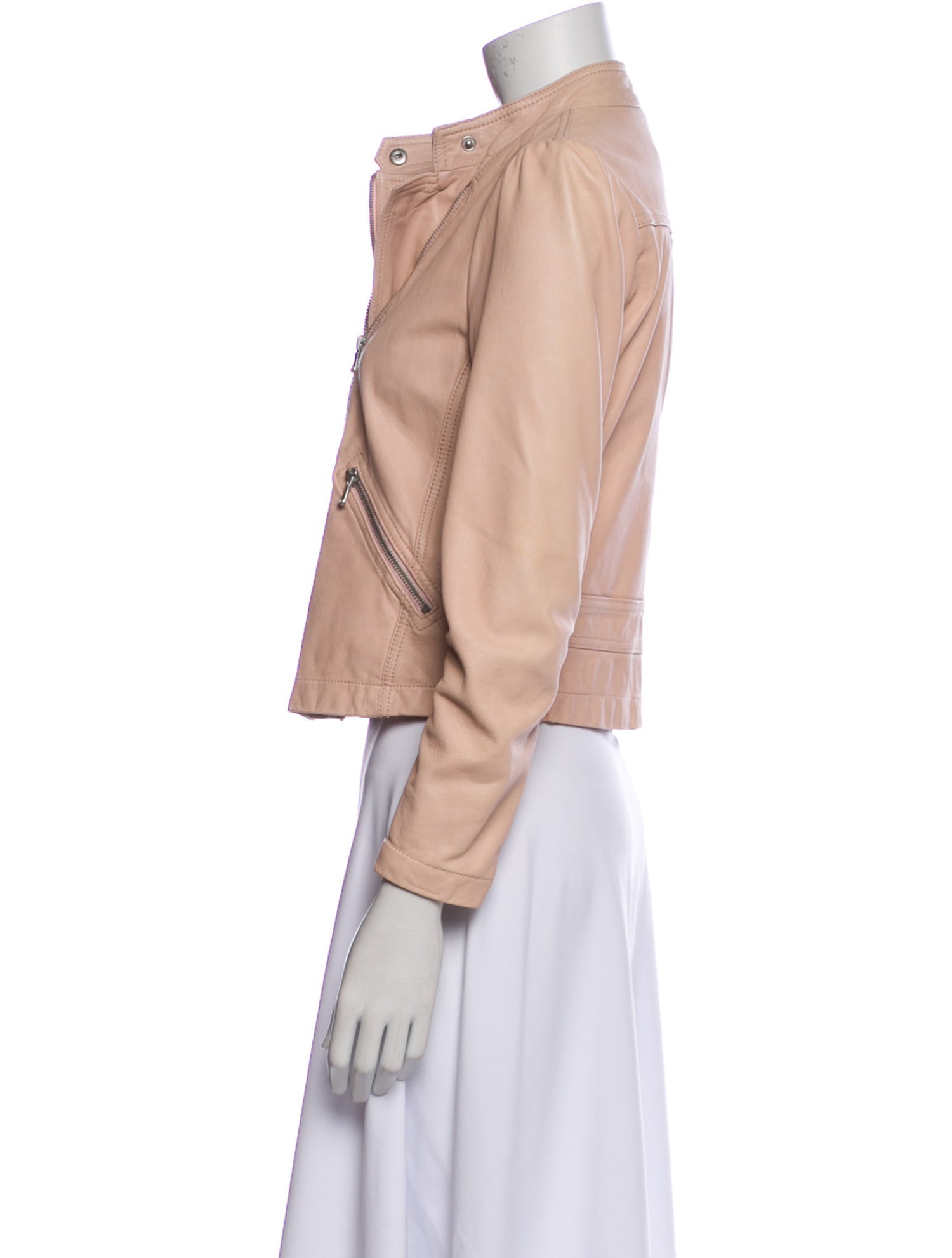 Rebecca Taylor Lamb Leather Biker Jacket